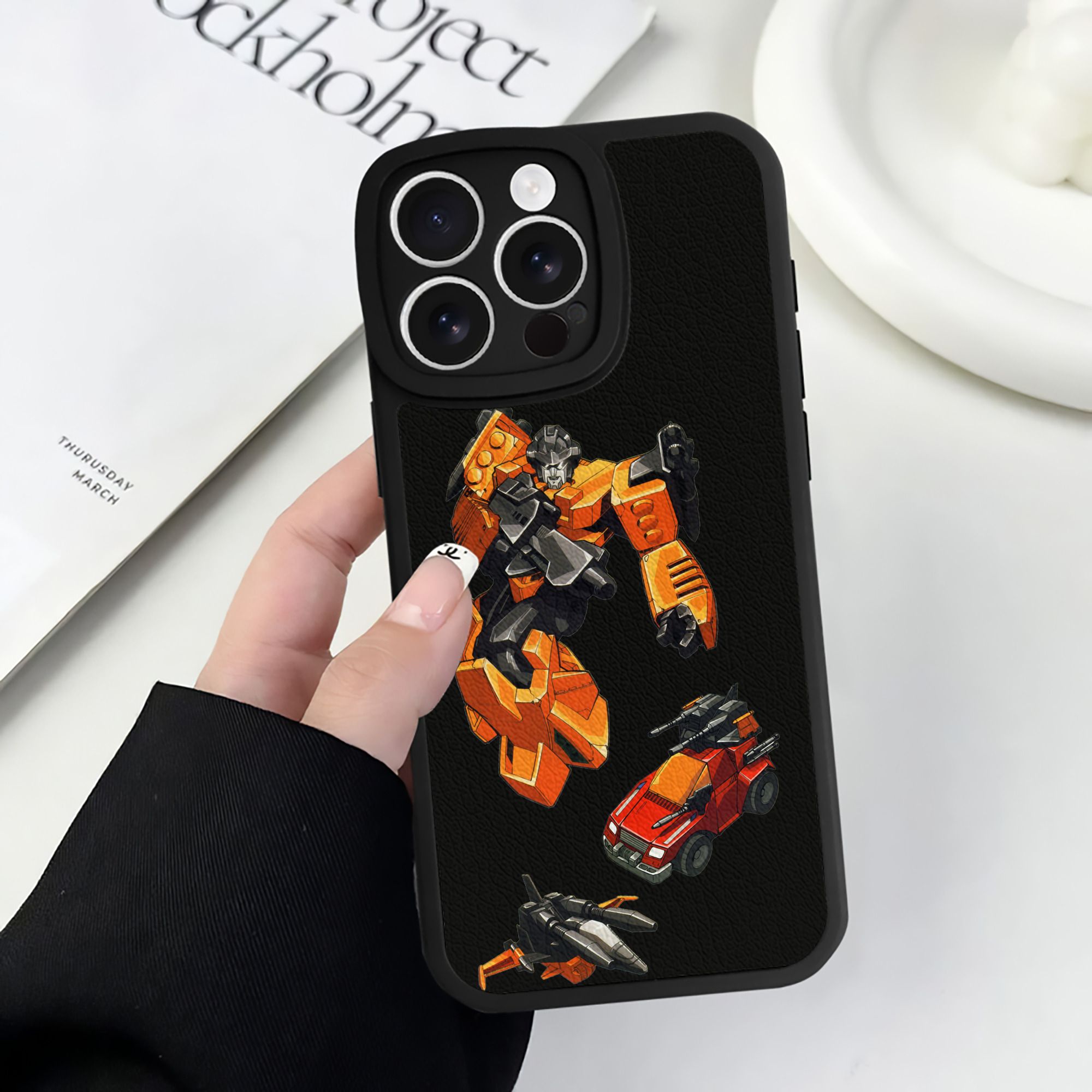 （画像用）  【iPhone 16シリーズ対応】シリコンスマホケース（レザー調） 材質：シリコン
